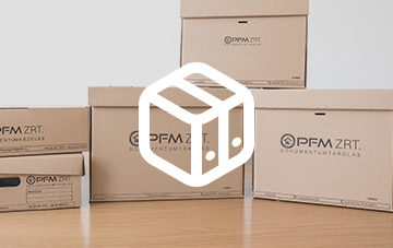 PFM Zrt. - irattárolás cégeknek, irattári dobozok